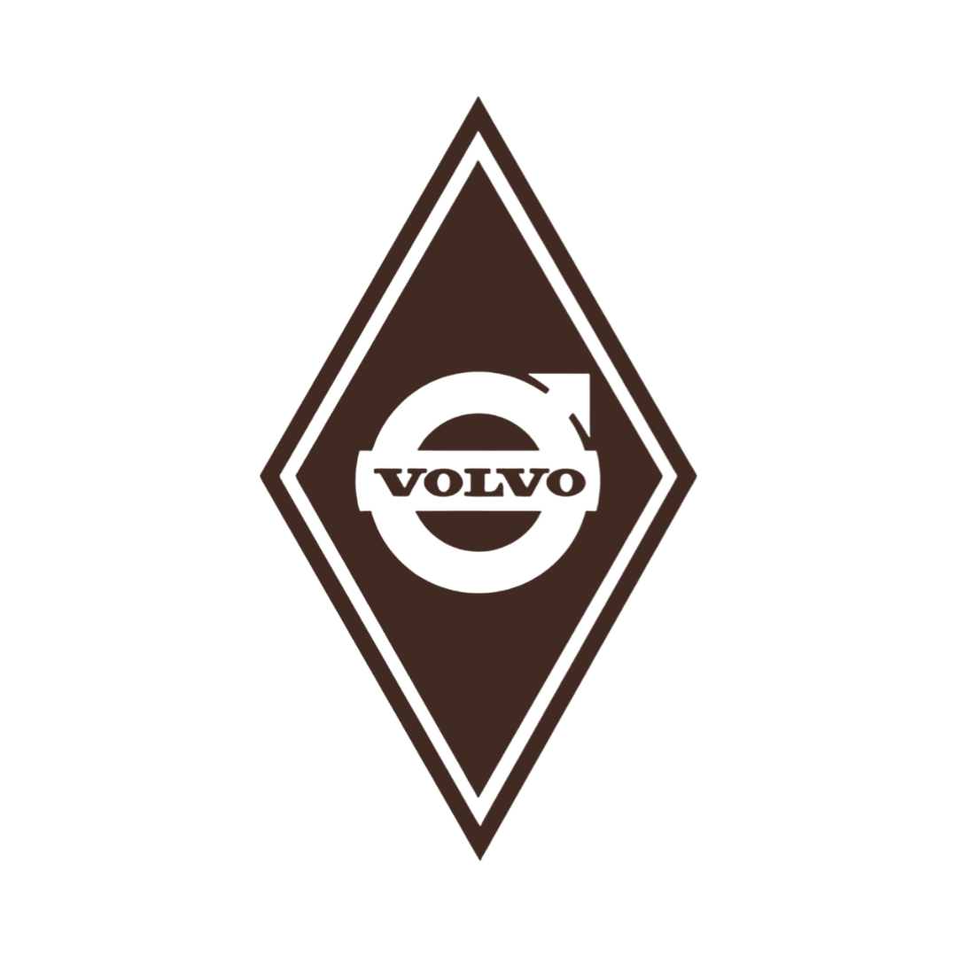 Sticker volvo diamond - 061 Grøn - KJoF - 100mm x 175mm - Nej tak