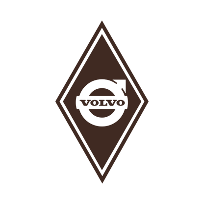 Sticker volvo diamond - 061 Grøn - KJoF - 100mm x 175mm - Nej tak