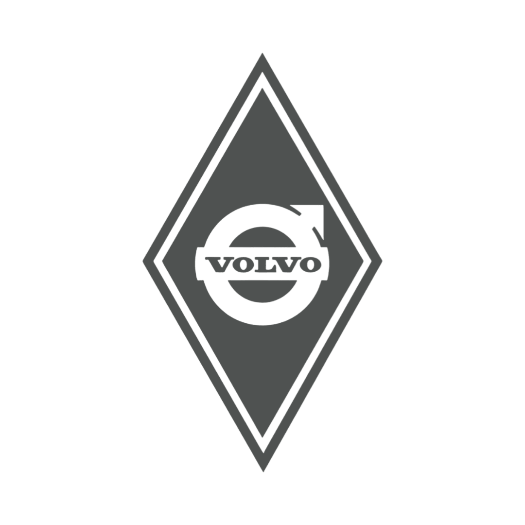 Sticker volvo diamond - 061 Grøn - KJoF - 100mm x 175mm - Nej tak