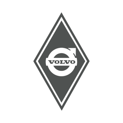 Sticker volvo diamond - 061 Grøn - KJoF - 100mm x 175mm - Nej tak
