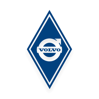 Sticker volvo diamond - 061 Grøn - KJoF - 100mm x 175mm - Nej tak