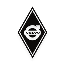 Sticker volvo diamond - 010 Hvid - KJoF - 100mm x 175mm - Nej tak