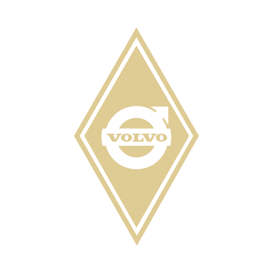 Sticker volvo diamond - 061 Grøn - KJoF - 100mm x 175mm - Nej tak