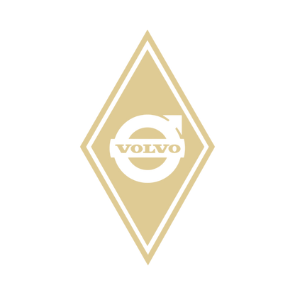 Sticker volvo diamond - 061 Grøn - KJoF - 100mm x 175mm - Nej tak
