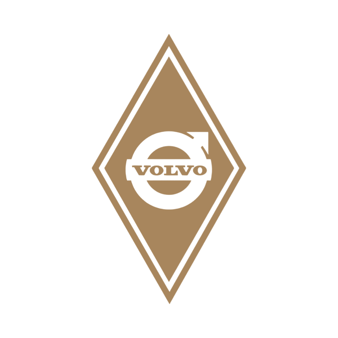 Sticker volvo diamond - 061 Grøn - KJoF - 100mm x 175mm - Nej tak