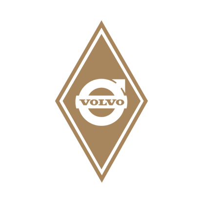 Sticker volvo diamond - 061 Grøn - KJoF - 100mm x 175mm - Nej tak