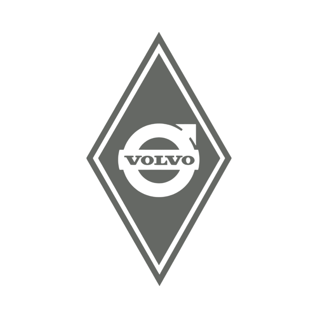 Sticker volvo diamond - 061 Grøn - KJoF - 100mm x 175mm - Nej tak