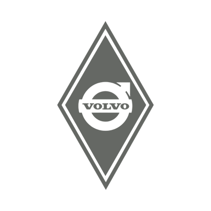 Sticker volvo diamond - 061 Grøn - KJoF - 100mm x 175mm - Nej tak