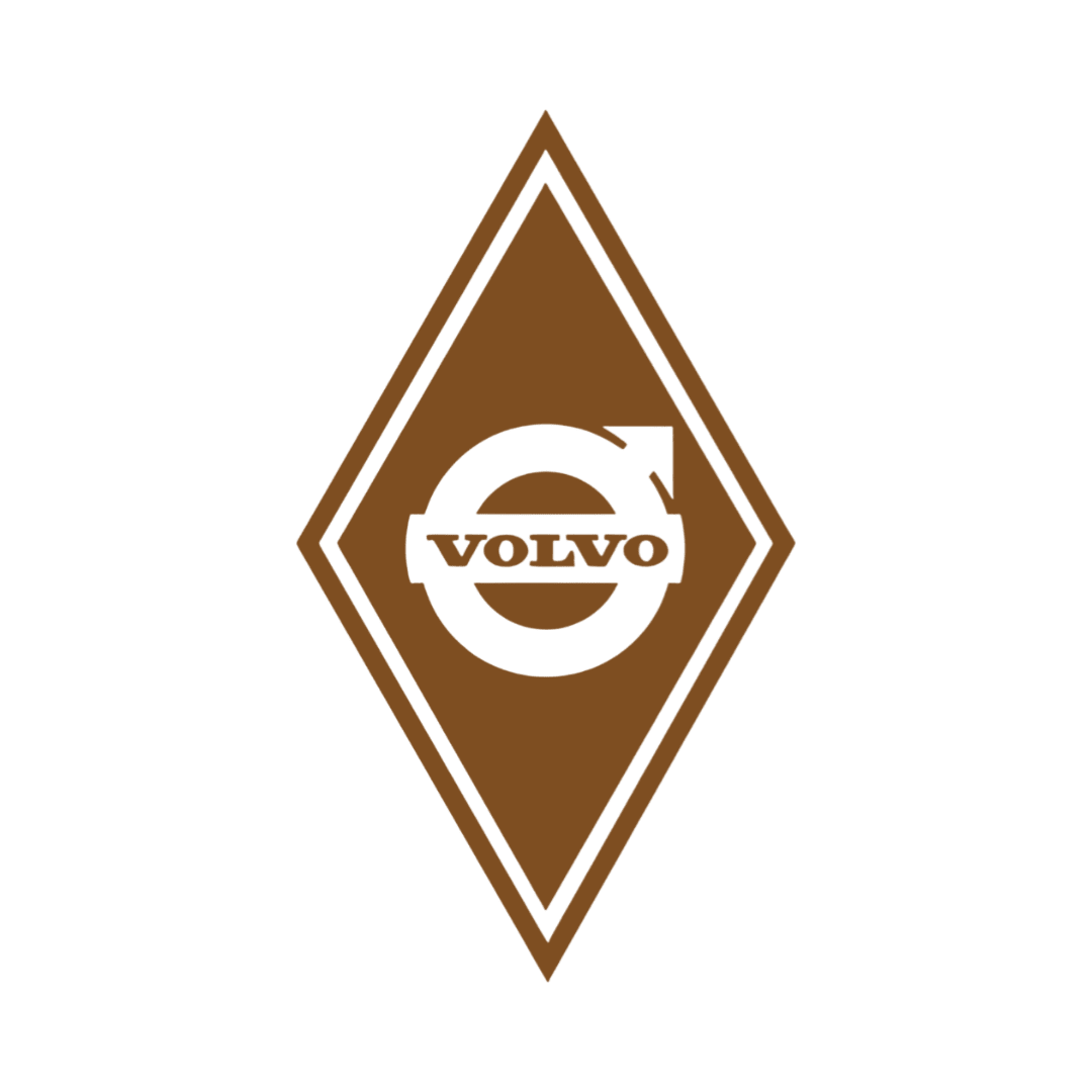 Sticker volvo diamond - 061 Grøn - KJoF - 100mm x 175mm - Nej tak