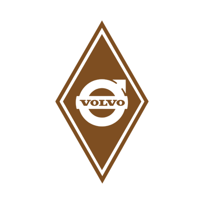 Sticker volvo diamond - 061 Grøn - KJoF - 100mm x 175mm - Nej tak