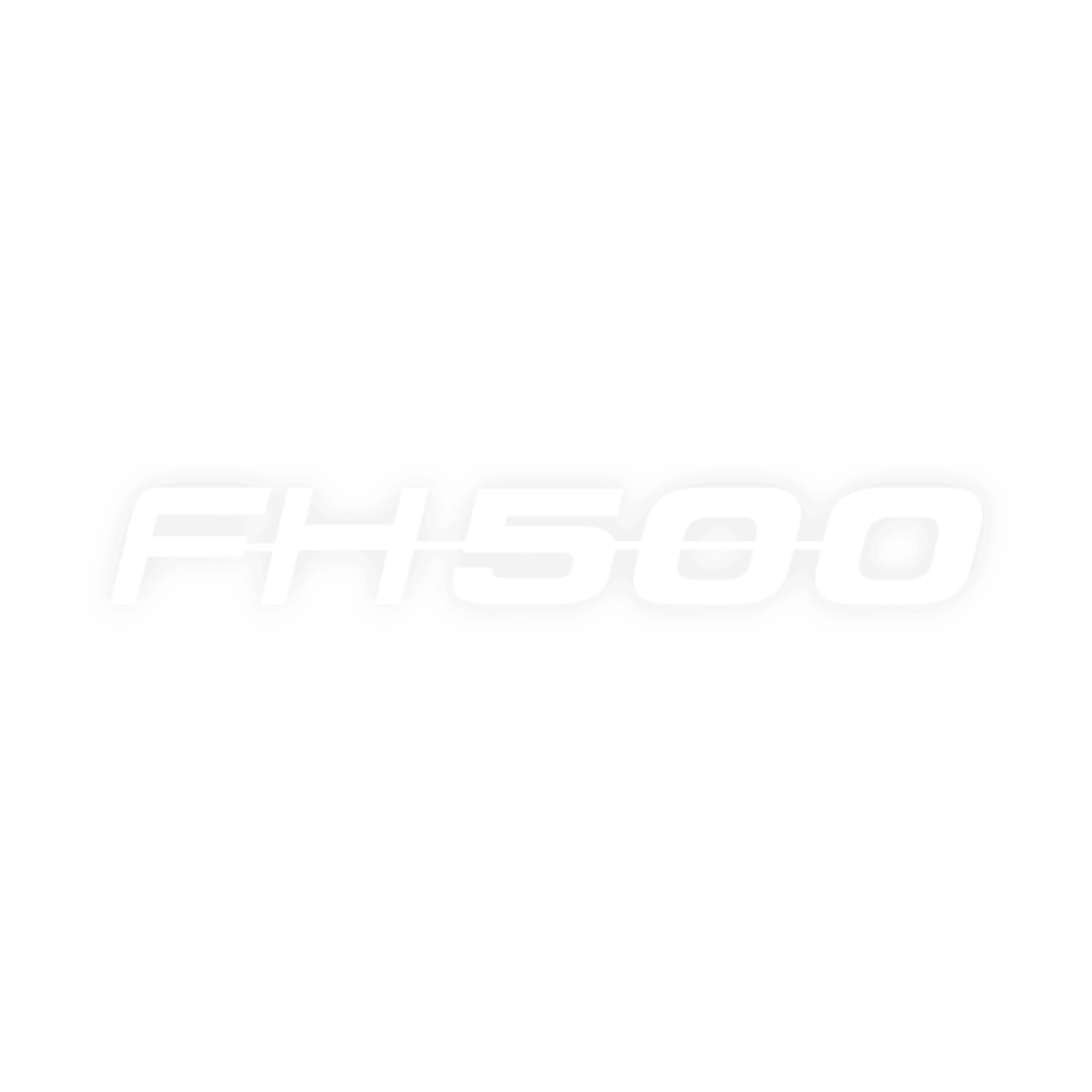 Sticker volvo FH 500 - 010 Hvid - KJoF - 100mm x 13mm - Nej tak