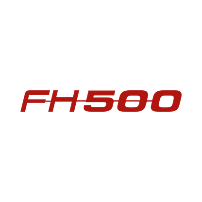 Sticker volvo FH 500 - 031 Rød - KJoF - 100mm x 13mm - Nej tak