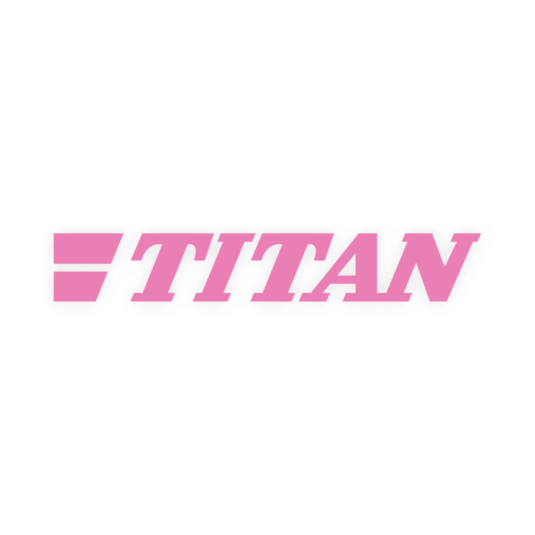 Sticker volvo titan - 045 Lyserød - KJoF - 100mm x 16mm - Nej tak