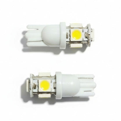 T10 LED pærer - Hvid - T10 5 LED 12 - 32V - KJoF - 