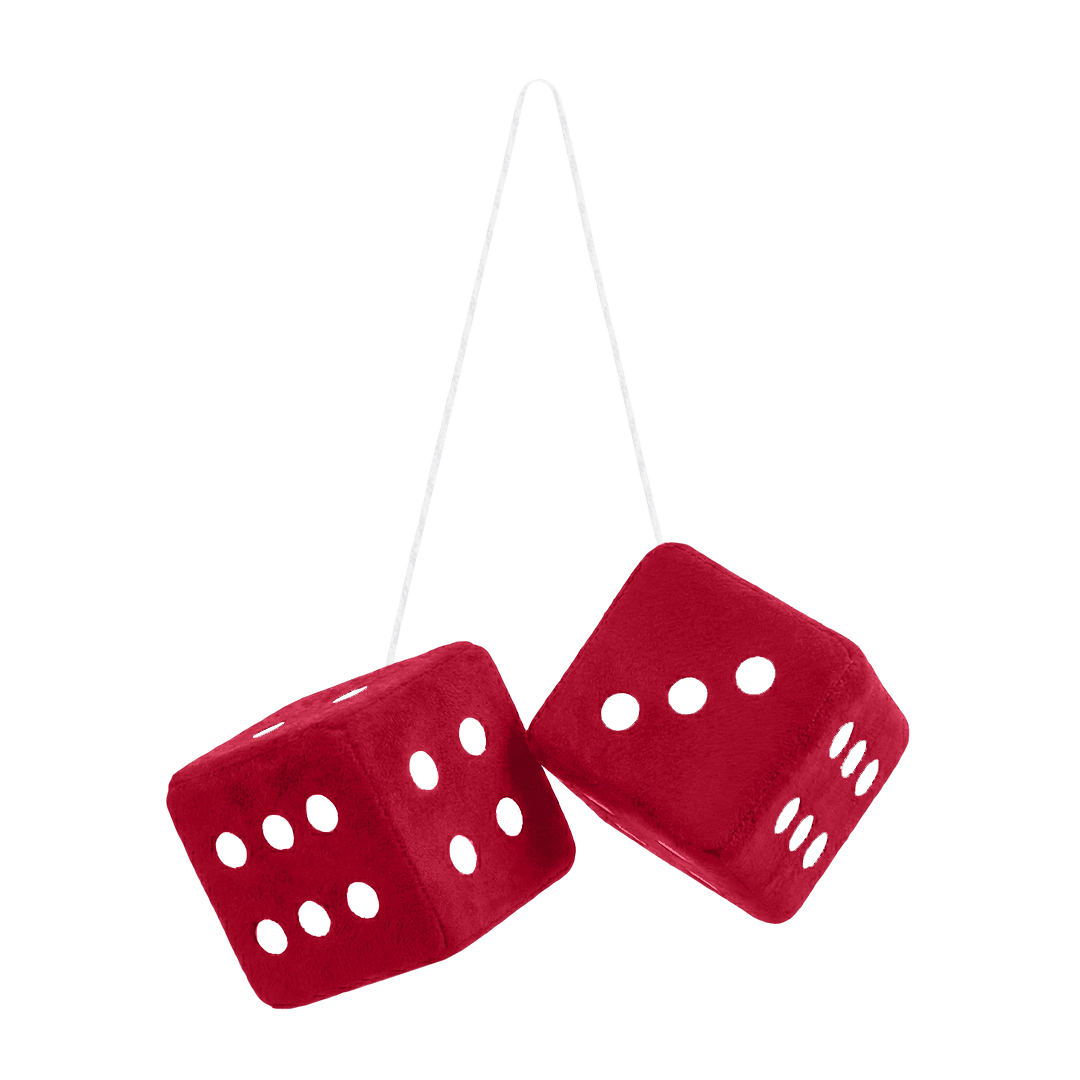 Terning alcantar - 10cm x 10cm x 10cm - KJoF - Rød - 