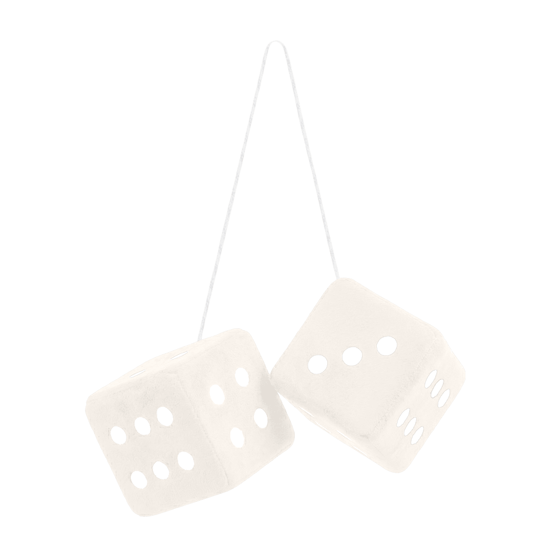 Terning alcantar - 10cm x 10cm x 10cm - KJoF - Hvid - 
