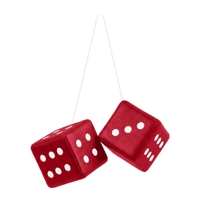 Terning alcantar - 6cm x 6cm x 6cm - KJoF - Rød - 