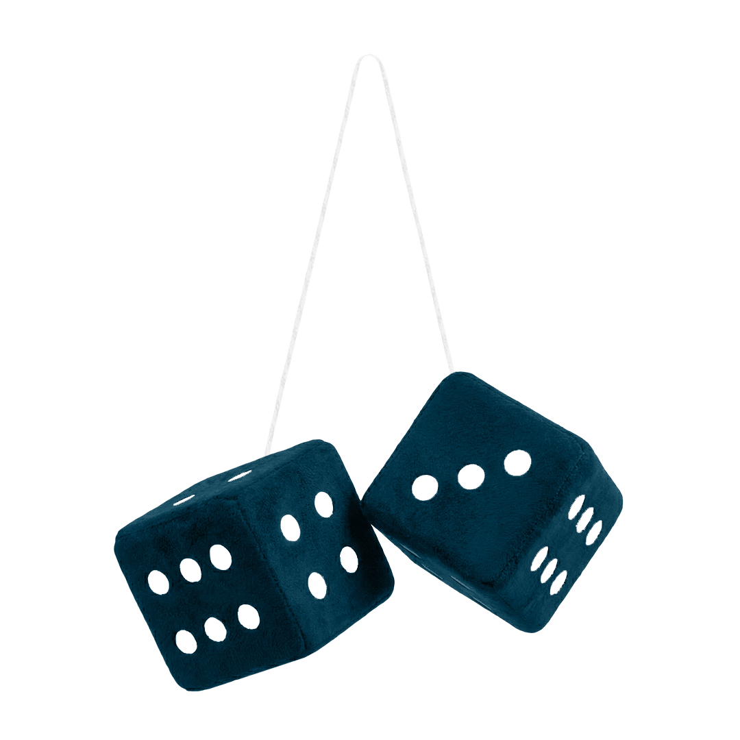 Terning alcantar - 6cm x 6cm x 6cm - KJoF - Denimblå - 