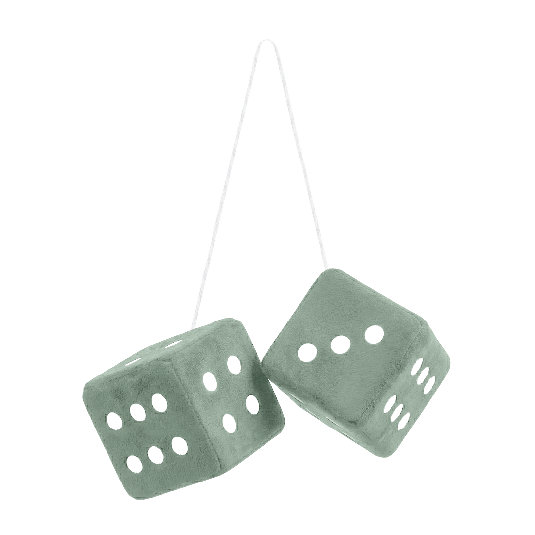 Terning alcantar - 6cm x 6cm x 6cm - KJoF - Salviegrøn - 