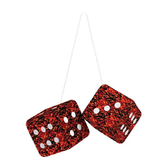 Terning busplys - 6cm x 6cm x 6cm - KJoF - Rød - 