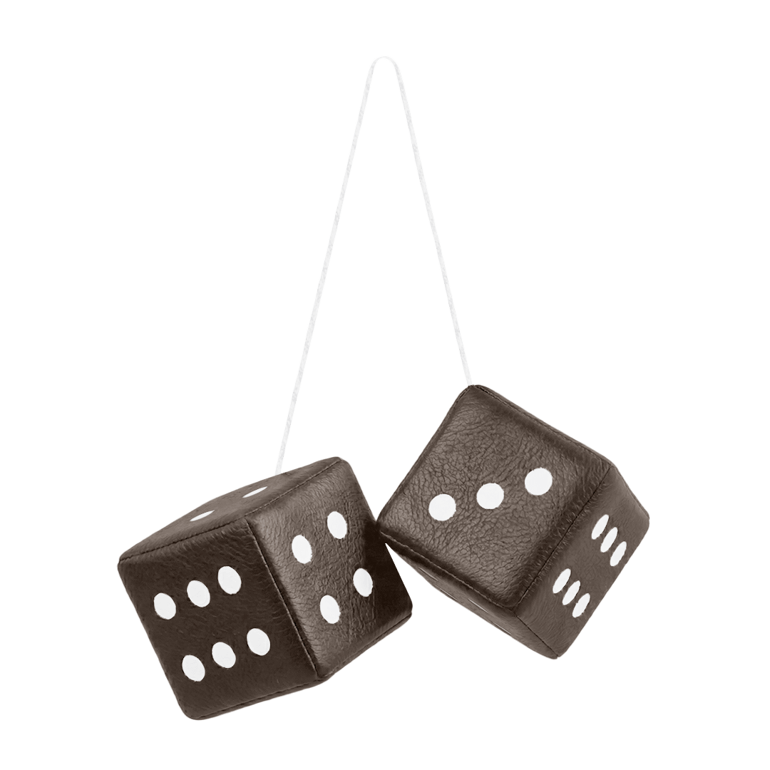 Terning nappa - 6cm x 6cm x 6cm - KJoF - elefantbrun - 