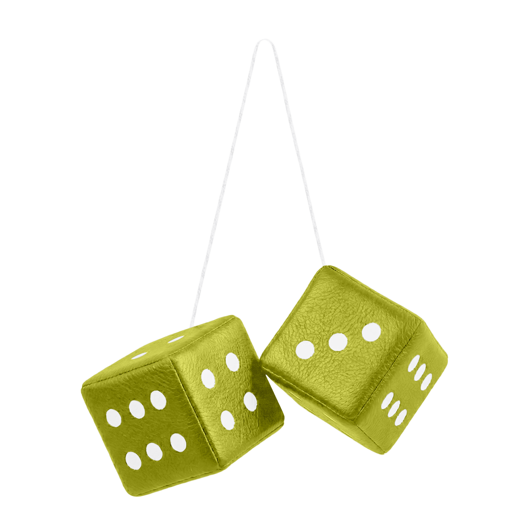 Terning nappa - 6cm x 6cm x 6cm - KJoF - Grøn - 