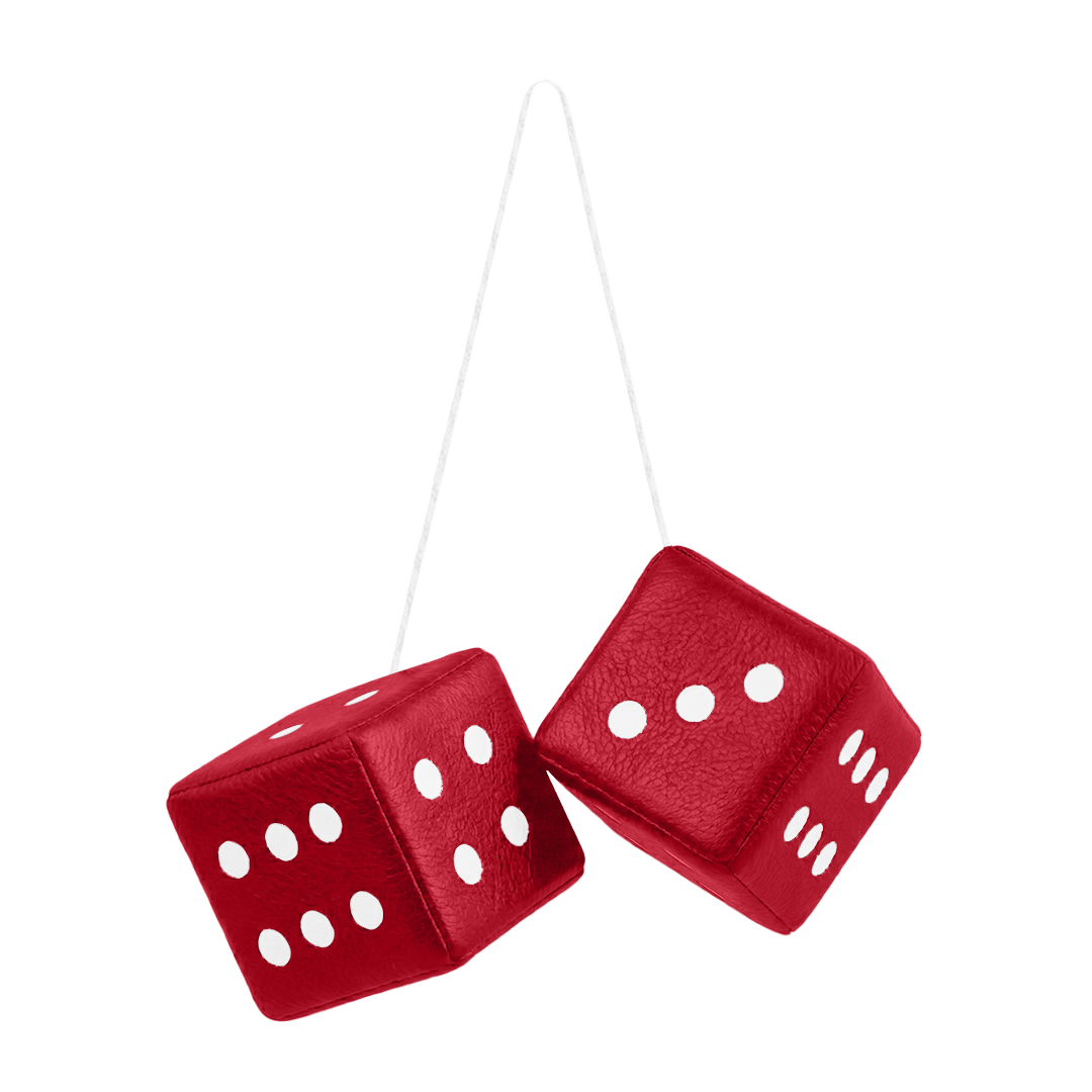 Terning nappa - 6cm x 6cm x 6cm - KJoF - Rød - 