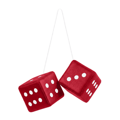 Terning nappa - 6cm x 6cm x 6cm - KJoF - Rød - 