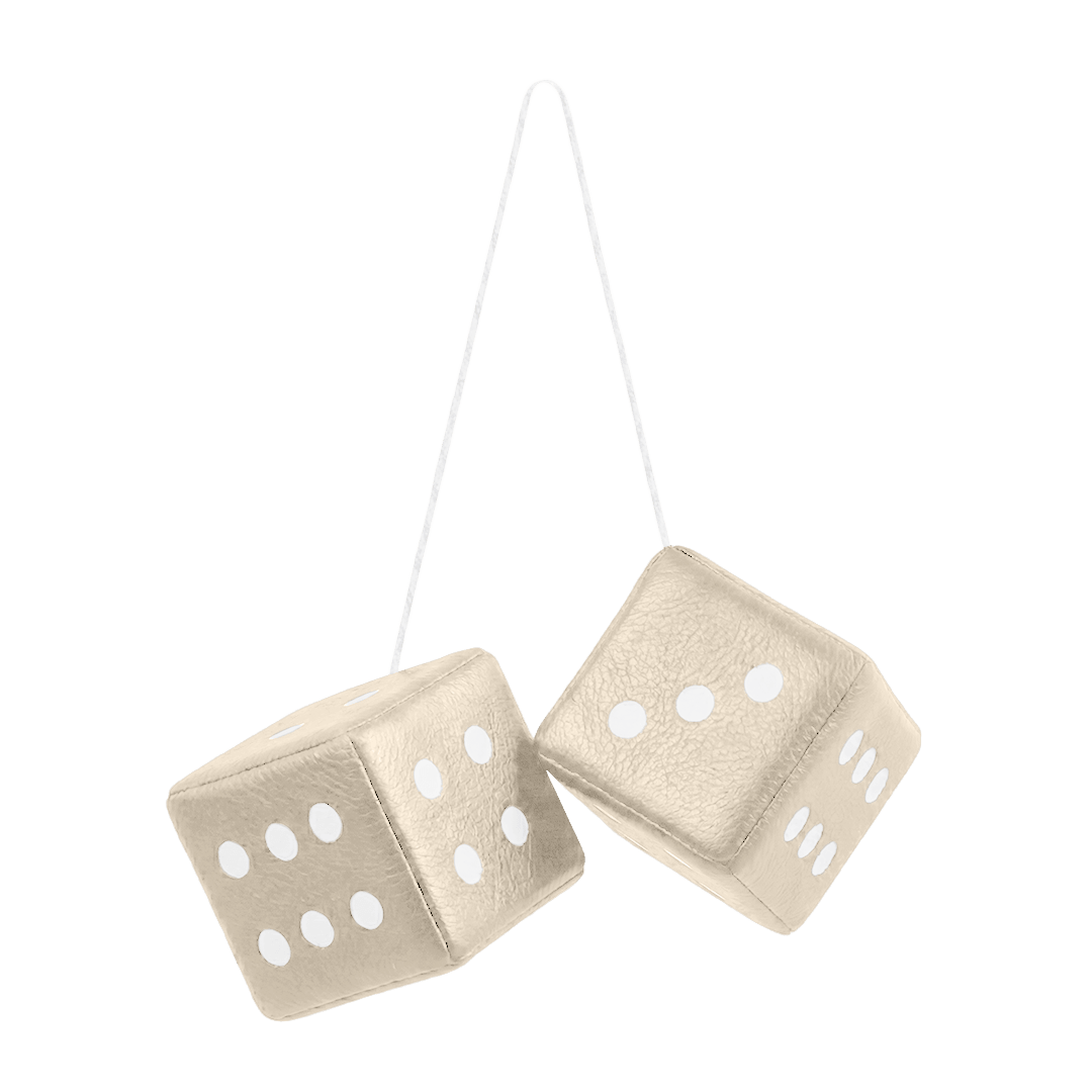 Terning nappa - 6cm x 6cm x 6cm - KJoF - Cream - 