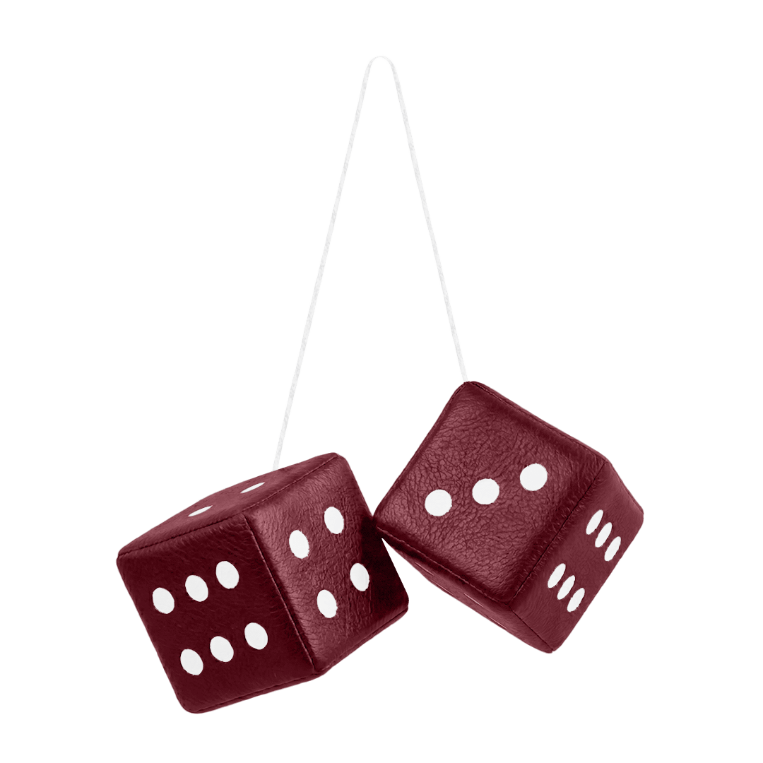Terning nappa - 6cm x 6cm x 6cm - KJoF - Bordeaux - 