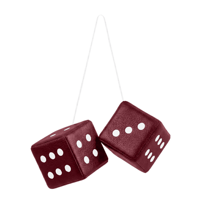 Terning nappa - 6cm x 6cm x 6cm - KJoF - Bordeaux - 
