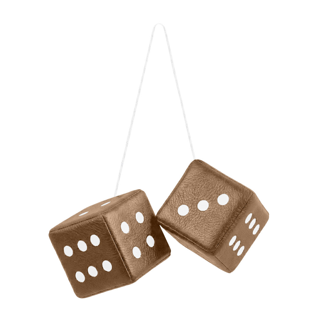 Terning nappa - 6cm x 6cm x 6cm - KJoF - Nougat - 