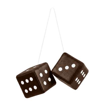 Terning nappa - 6cm x 6cm x 6cm - KJoF - Kaffebrun - 