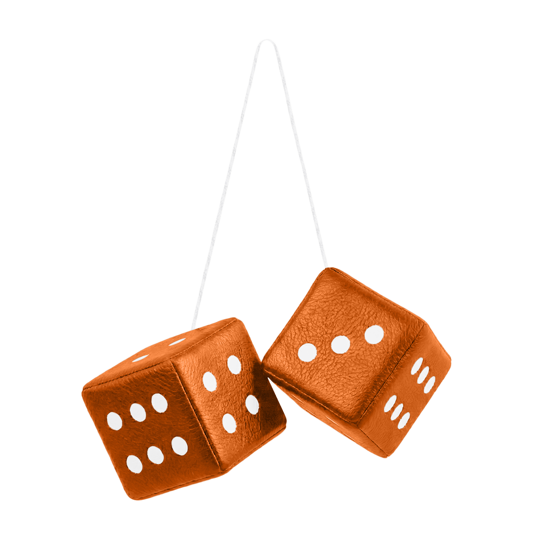 Terning nappa - 6cm x 6cm x 6cm - KJoF - Orange - 