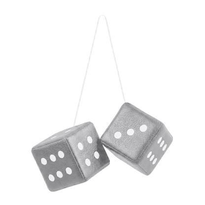 Terning nappa - 6cm x 6cm x 6cm - KJoF - Mussegrå - 