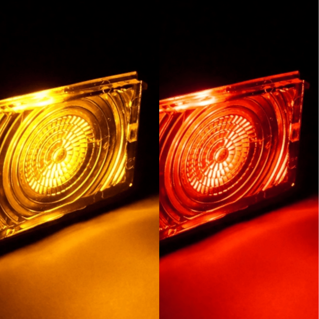 Toplampe Scania 142 24V LED lyskilde - Gul / Rød - KJoF - 