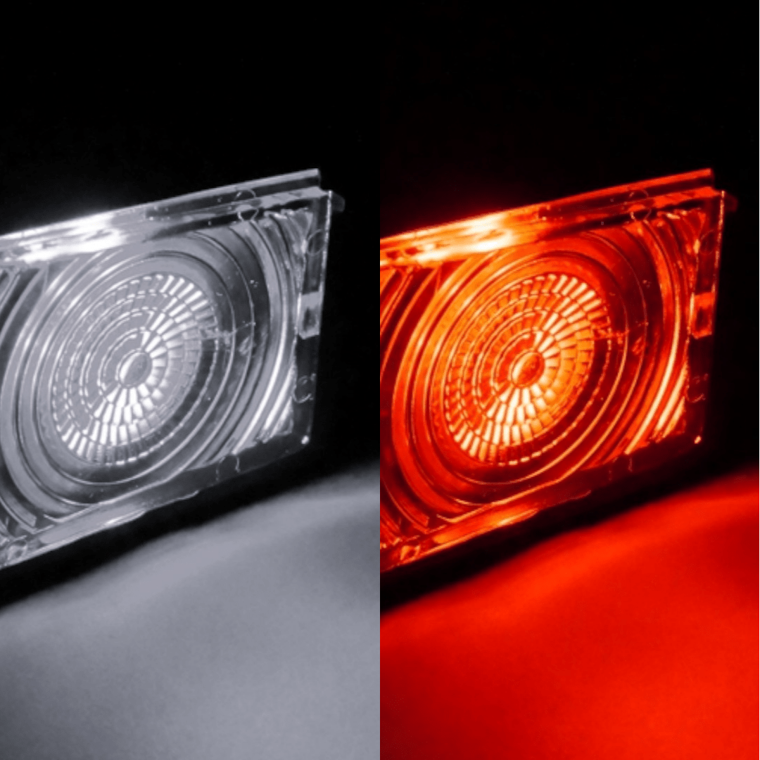 Toplampe Scania 142 24V LED lyskilde - Xenon hvid / Rød - KJoF - 