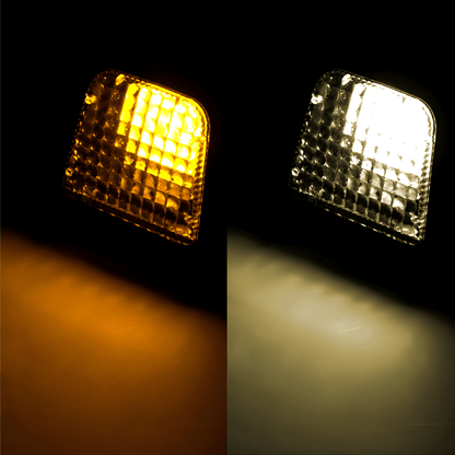 Toplampe Volvo LED - Klart glas - KJoF - Dual Color Gul / Varm Hvid - 