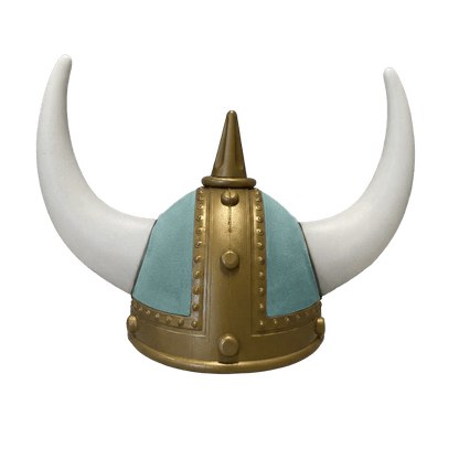 Vikingehjelm alcantar - Gold - KJoF - Hvid - Aronagrøn