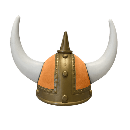 Vikingehjelm alcantar - Gold - KJoF - Hvid - Cognac