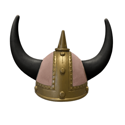 Vikingehjelm alcantar - Gold - KJoF - Sort - Puderpink