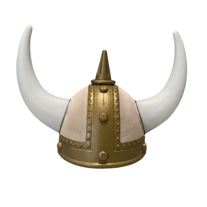 Vikingehjelm alcantar - Gold - KJoF - Hvid - Fossilgrå
