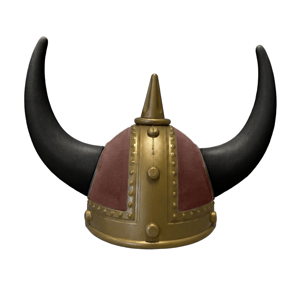 Vikingehjelm alcantar - Gold - KJoF - Sort - Mokkabrun