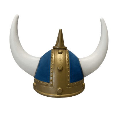 Vikingehjelm alcantar - Gold - KJoF - Hvid - cobaltblå