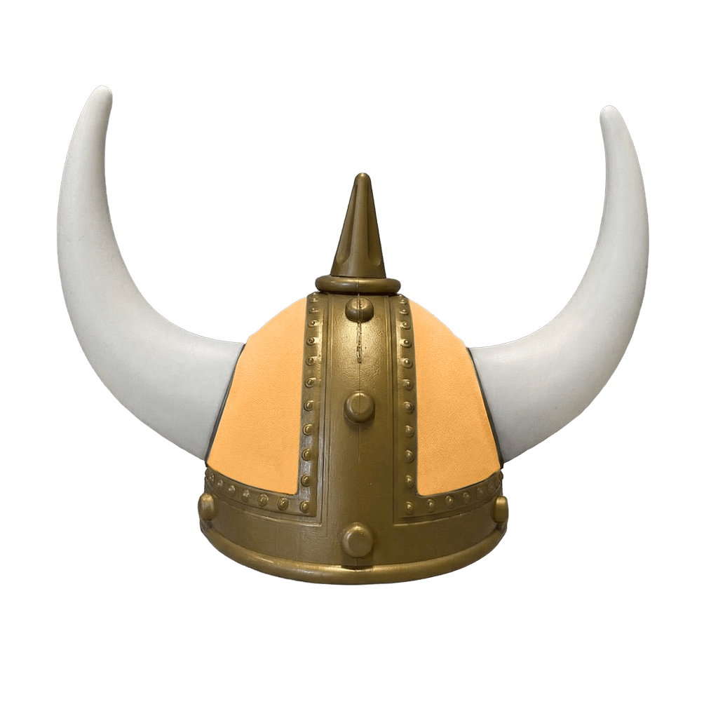 Vikingehjelm alcantar - Gold - KJoF - Hvid - sennepsgul