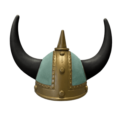 Vikingehjelm alcantar - Gold - KJoF - Sort - Skovgrøn