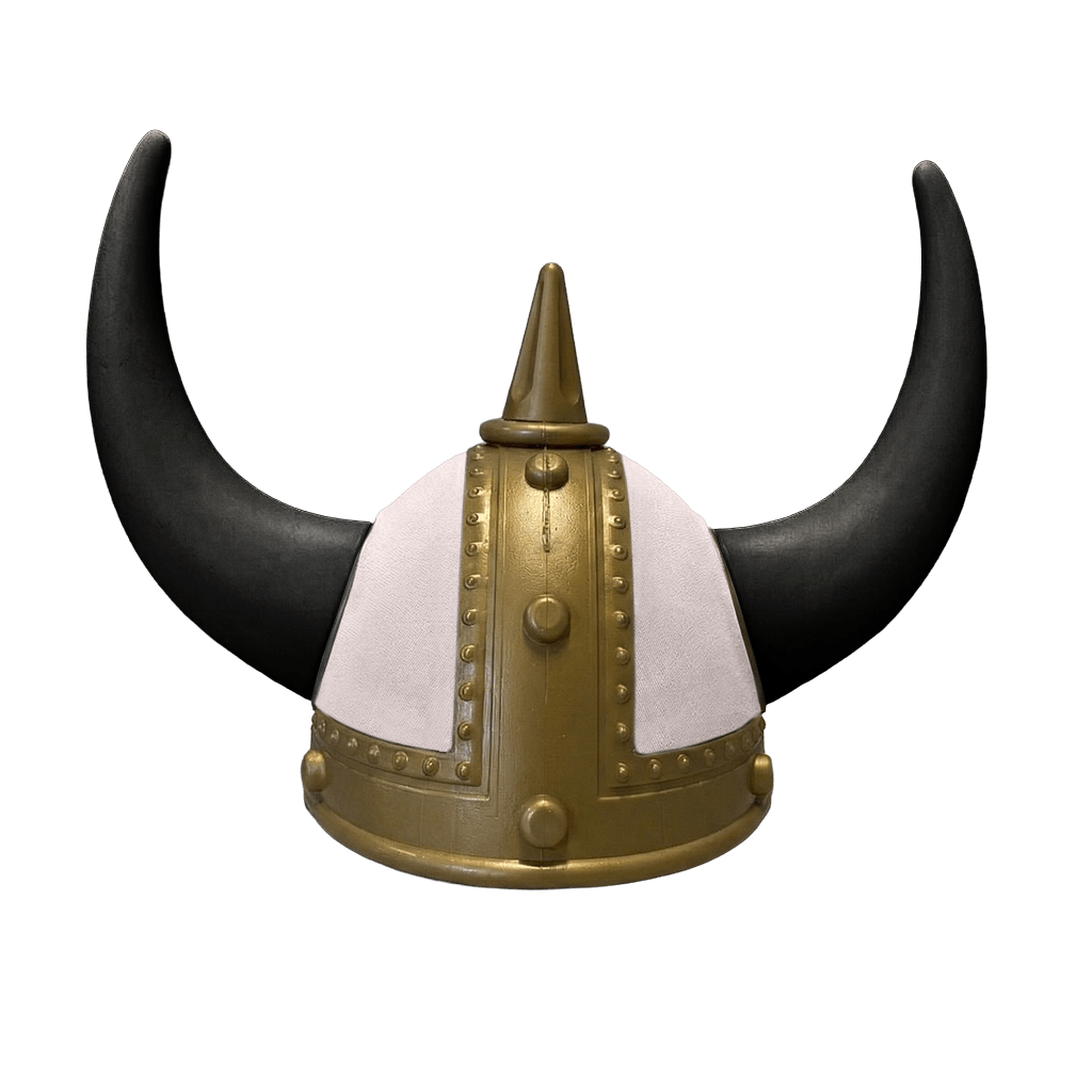 Vikingehjelm alcantar - Gold - KJoF - Sort - Gråt