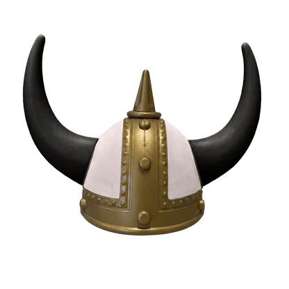 Vikingehjelm alcantar - Gold - KJoF - Sort - Gråt