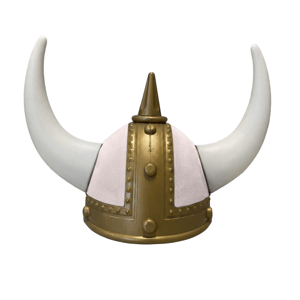 Vikingehjelm alcantar - Gold - KJoF - Hvid - Gråt