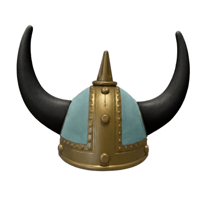 Vikingehjelm alcantar - Gold - KJoF - Sort - Aronagrøn